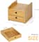 NEX™ Bamboo Countertop Storage Shelf with 2 Drawers